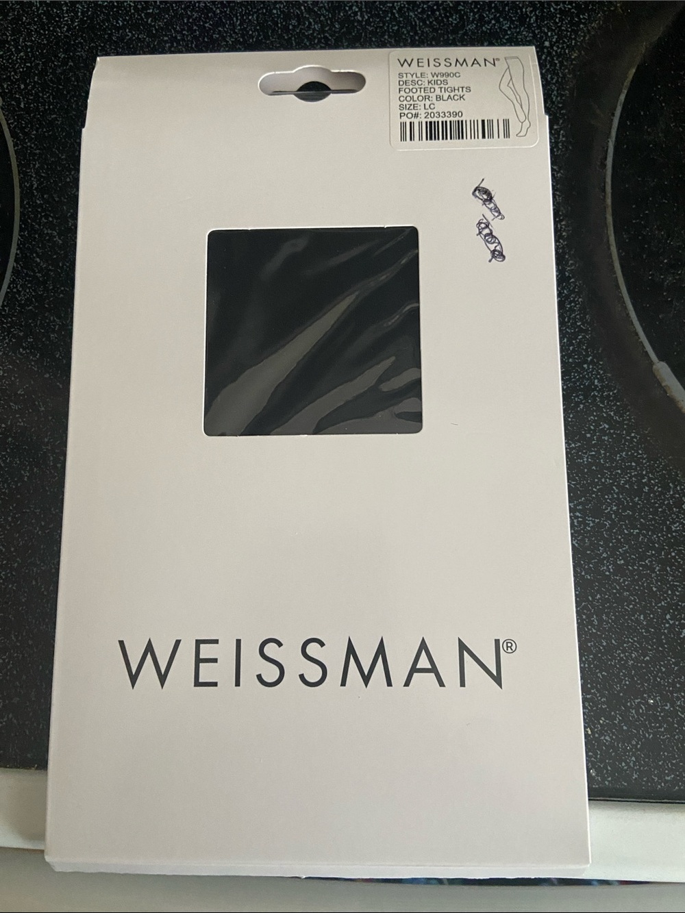 Weissman Black Opaque Tights - Classic Pack